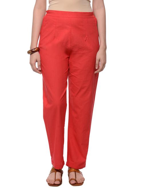 red cotton palazzos - 10790746 - Very Small Image - 1