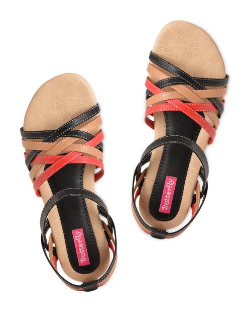 multicolored thin straps flat sandals - 1079239 - Very Small Image - 1