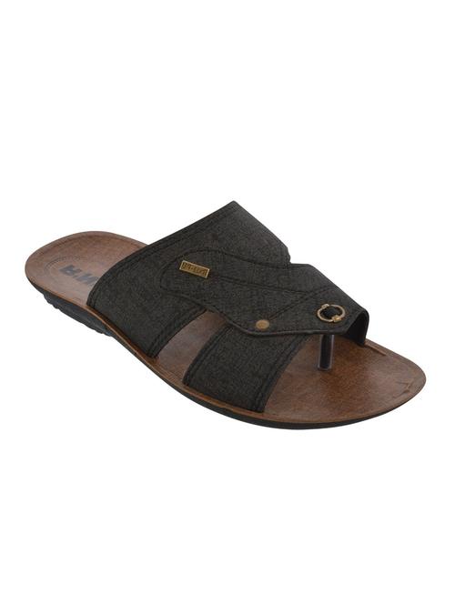 grey leatherette toe seperators slippers - 10794105 - Very Small Image - 1