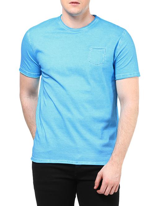blue cotton pocket t-shirt - 10795181 - Very Small Image - 1