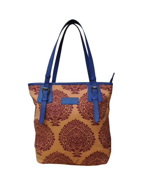 orange blue synthetic handbag - 10797453 - Very Small Image - 1