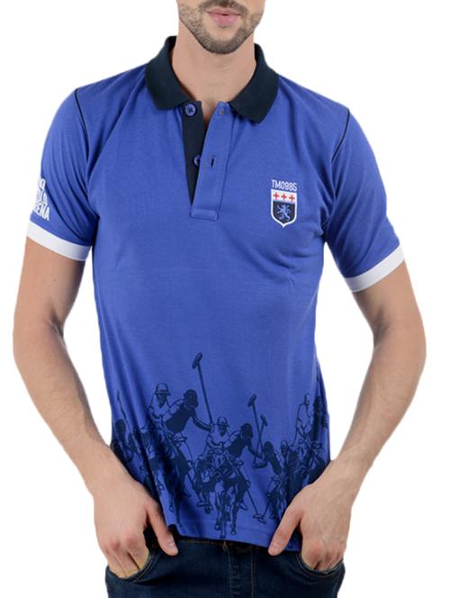 blue cotton tshirt - 10800669 - Very Small Image - 1