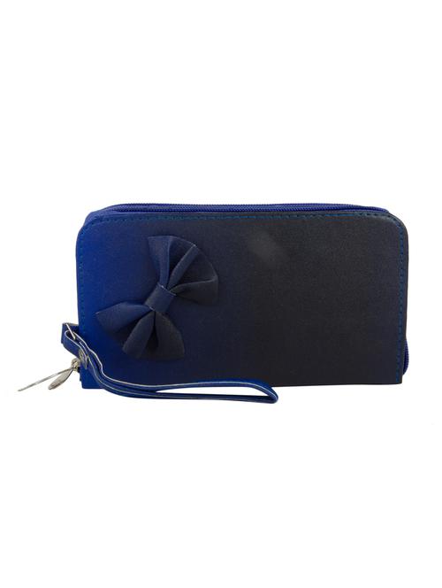 blue leatherette clutch - 10802739 - Very Small Image - 1