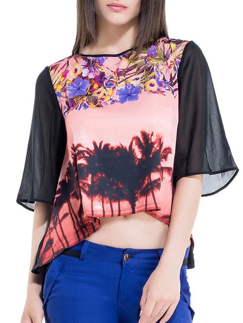 multi colored crepe shirt - 10803420 - Very Small Image - 1