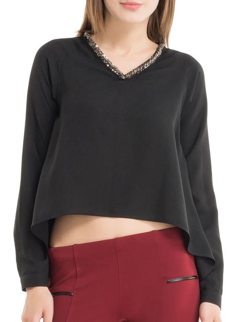 black silk top - 10803467 - Very Small Image - 1