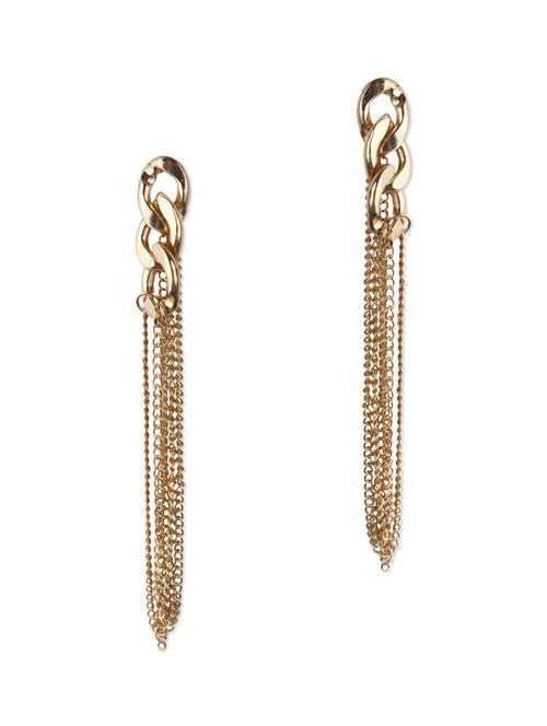 Golden hanging drop earrings - 1080430 - Very Small Image - 1