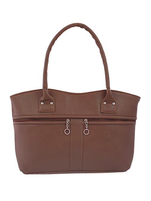 tan leatherette handbag - 10805793 - Very Small Image - 1