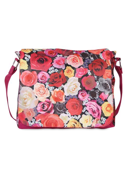 floral print flap sling bag - 1080621 - Very Small Image - 1