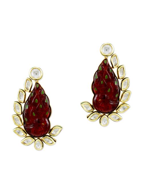 red brass earring - 10806936 - Very Small Image - 1