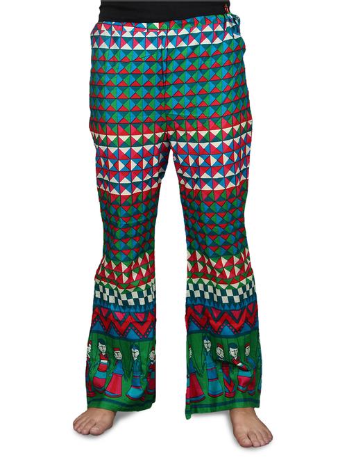 geometric multicolor puppet printed palazzo - 1081109 - Very Small Image - 1