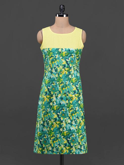 floral print cotton kurti - 1081259 - Very Small Image - 1