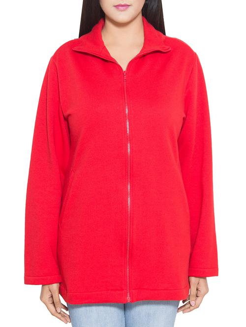 red cotton fleece jacket - 1081375 - Very Small Image - 1