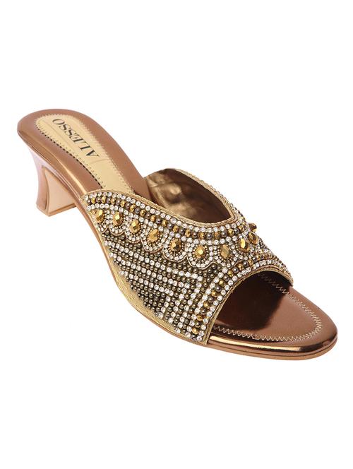 copper leatherette sandals - 10815001 - Very Small Image - 1