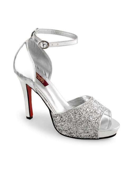 silver ankle strap sandal - 10817134 - Very Small Image - 1