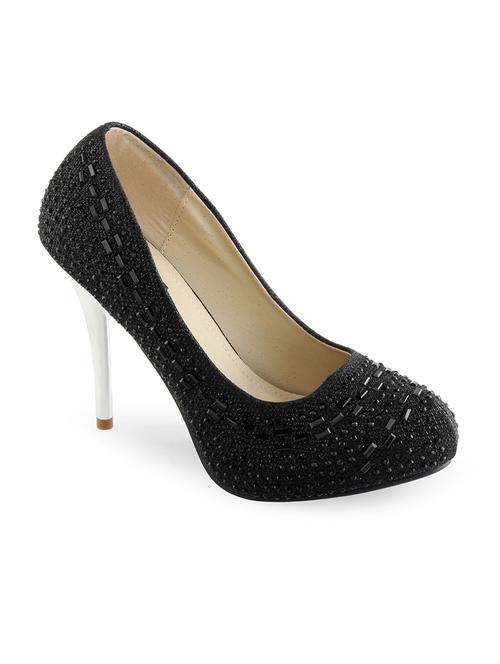 black leatherette pumps - 10817181 - Very Small Image - 1