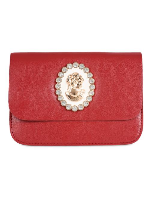 crystal embellished red sling bag - 1082002 - Very Small Image - 1