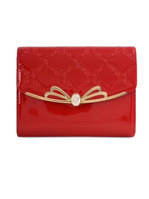glossy embossed leatherette sling bag - 1082005 - Very Small Image - 1