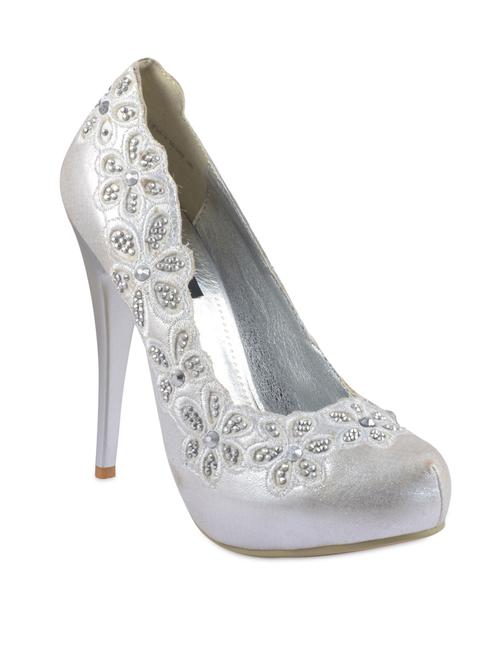 embellished silver stiletto pumps - 1082730 - Very Small Image - 1