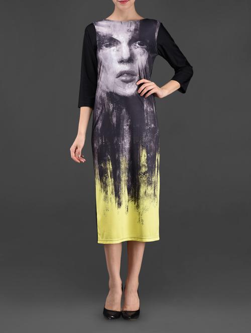 black digital printed dress - 1082839 - Very Small Image - 1