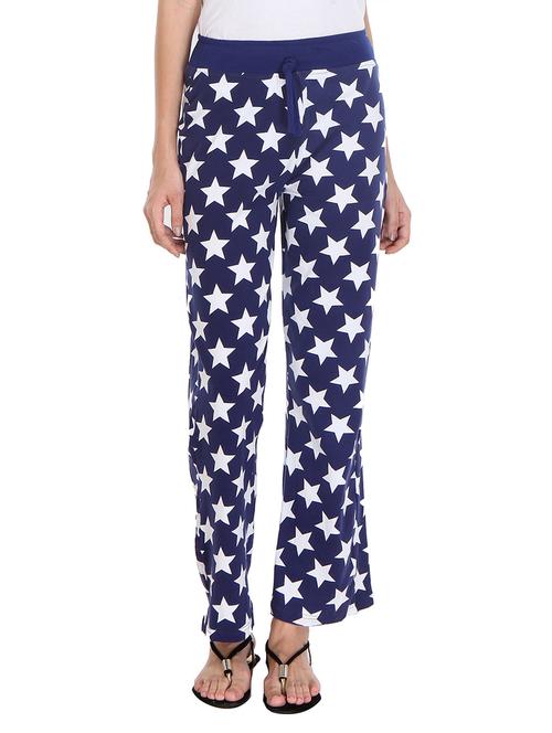 blue cotton track pants - 10833016 - Very Small Image - 1