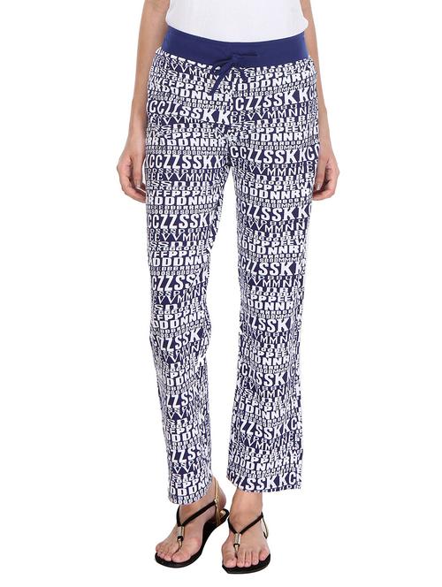 dark blue cotton track pants - 10833017 - Very Small Image - 1