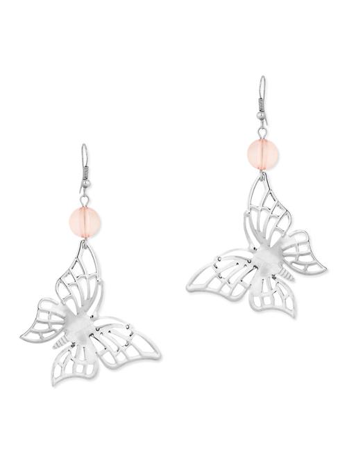 Silver Butterfly Dangle Earrings - 1083322 - Very Small Image - 1