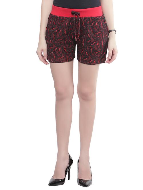 red polyester regular shorts - 10833880 - Very Small Image - 1