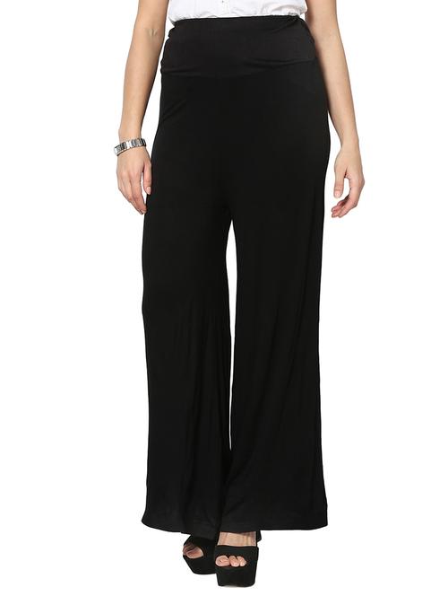 black viscose palazzos - 10833953 - Very Small Image - 1