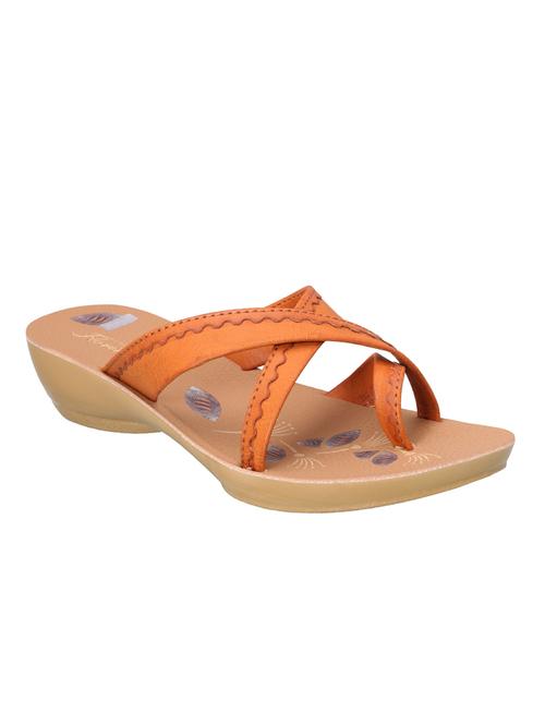 tan leatherette sandals - 10840972 - Very Small Image - 1
