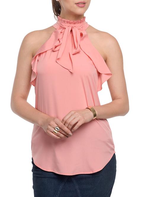 pink polyester regular top - 10841181 - Very Small Image - 1