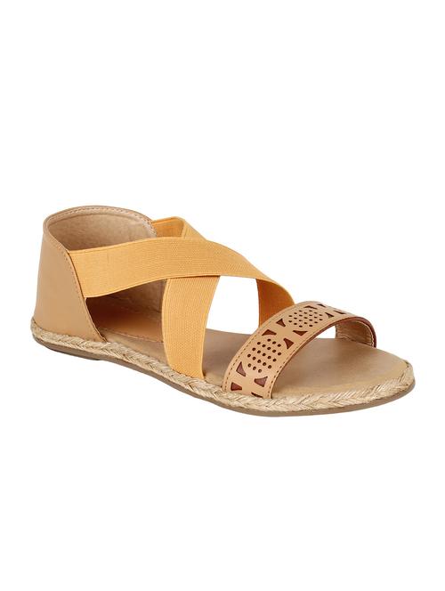 beige leatherette closed back sandals - 10842656 - Very Small Image - 1