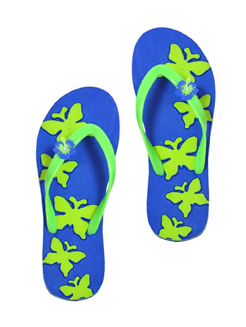 blue leatherette flip flops - 10847370 - Very Small Image - 1