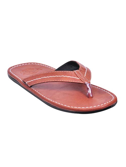 tan leatherette slippers - 10847425 - Very Small Image - 1