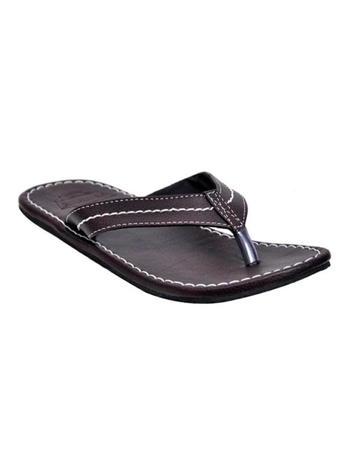 brown leatherette slippers - 10847428 - Very Small Image - 1