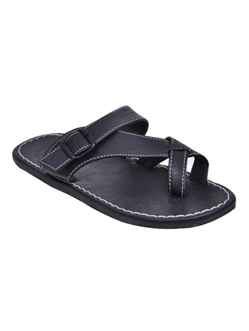 black leatherette slippers - 10847433 - Very Small Image - 1