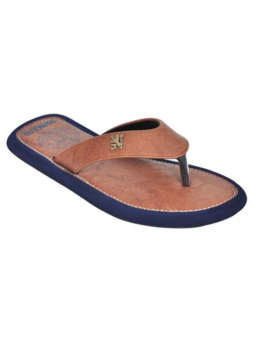 tan leatherette slippers - 10847436 - Very Small Image - 1