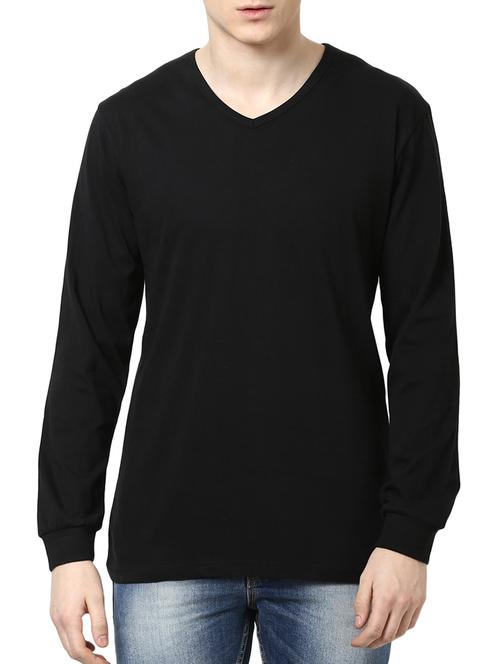 black cotton t-shirt - 10849579 - Very Small Image - 1