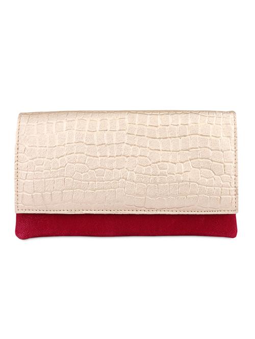 Red Crockskin Leather Clutch - 1085053 - Very Small Image - 1