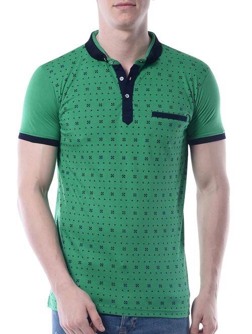 green poly cotton tshirt - 10850677 - Very Small Image - 1