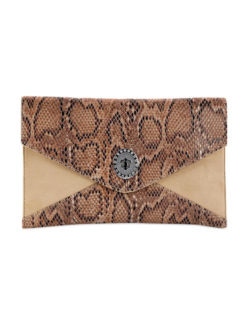 Animal print leatherette envelop clutch - 1085254 - Very Small Image - 1