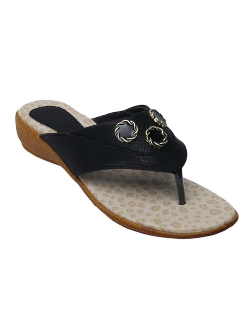 black faux leather sandals - 10854853 - Very Small Image - 1