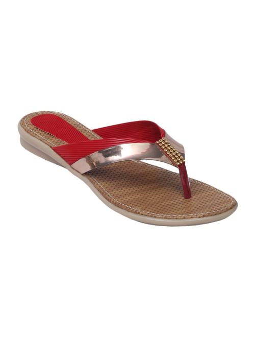 red faux leather sandals - 10854858 - Very Small Image - 1