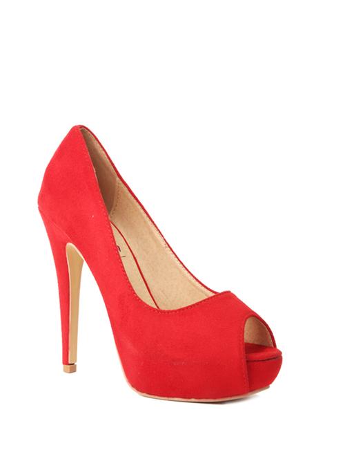 red suede sandals - 10857483 - Very Small Image - 1