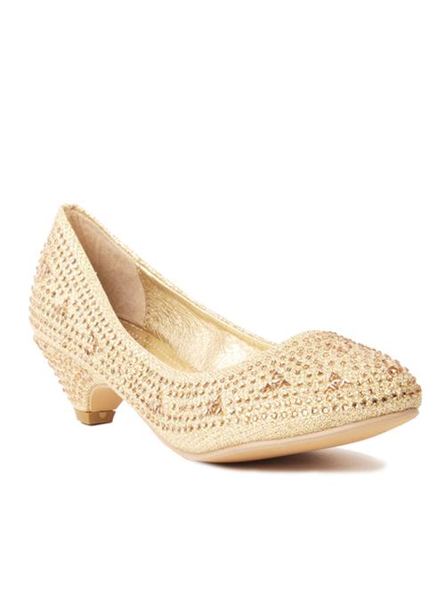 gold leatherette pumps - 10857497 - Very Small Image - 1