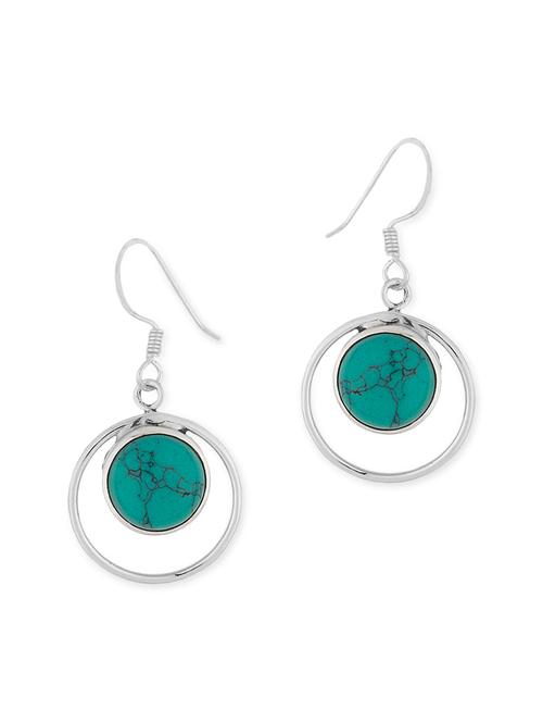silver metal drop earrings - 10860597 - Very Small Image - 1