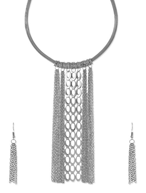 silver alloy necklace - 10860722 - Very Small Image - 1