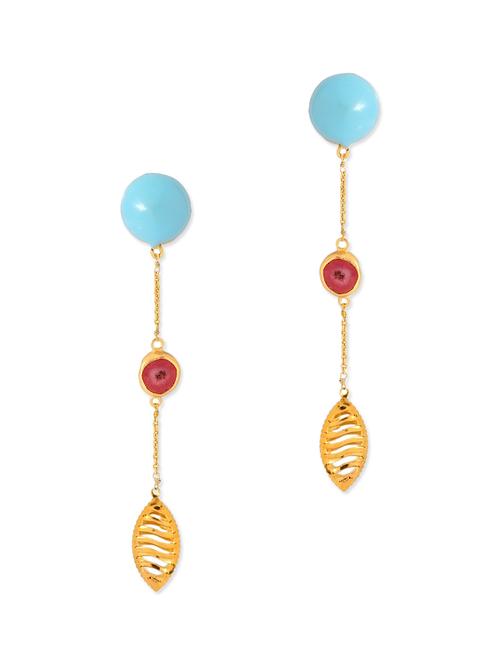 gold 3% silver alloy earring - 10861148 - Very Small Image - 1