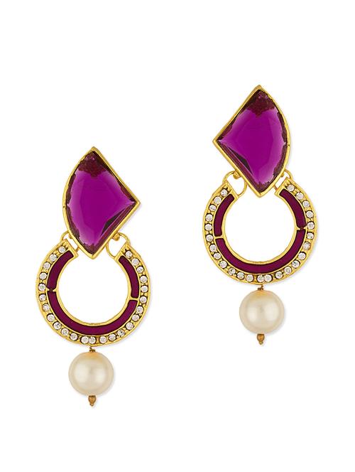 gold alloy earring - 10861517 - Very Small Image - 1