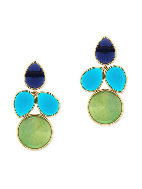 gold 3% sterling silver earring - 10861634 - Very Small Image - 1