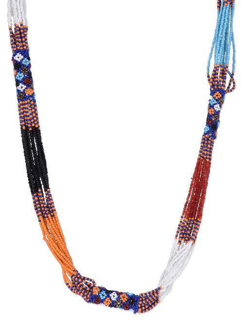 Multi Colour Beaded Necklace - 1086199 - Very Small Image - 1